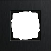 Рамка универсальная Gira Esprit 1-м. черный алюминий картинка